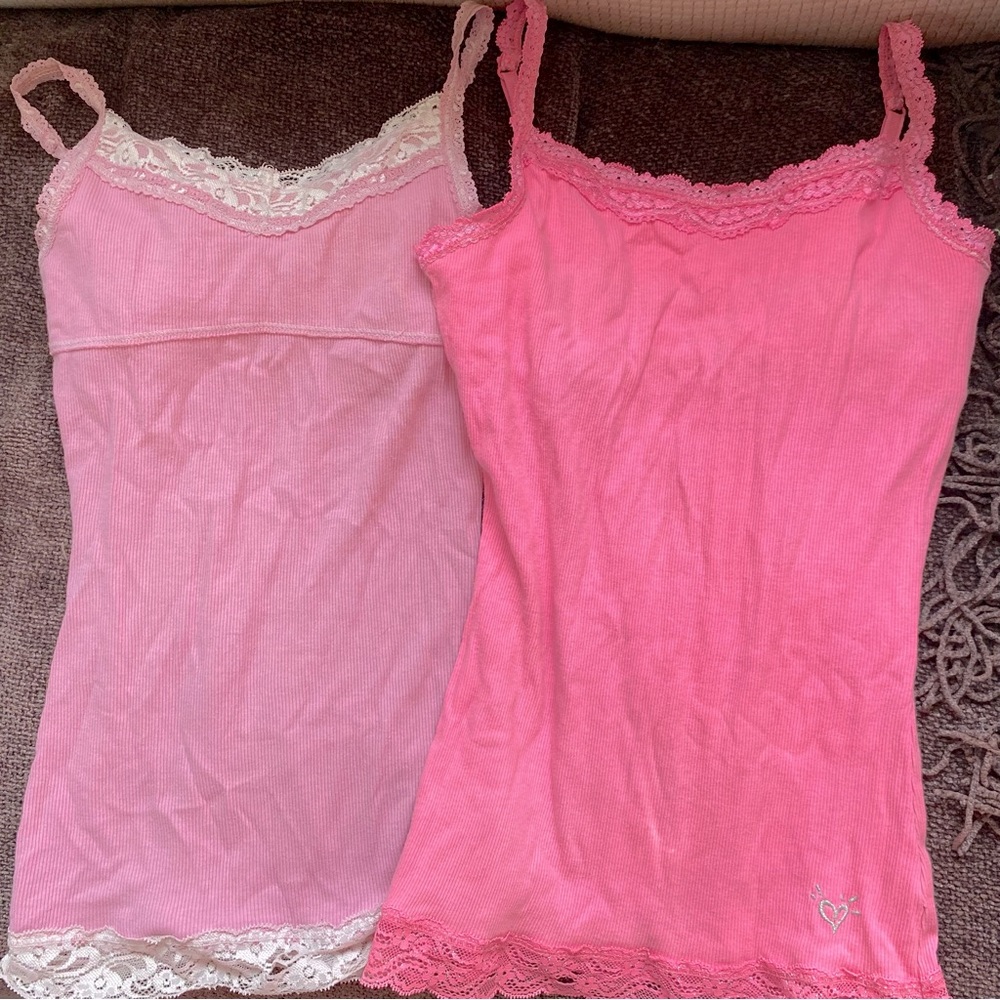 Girls justice lace cami tank top